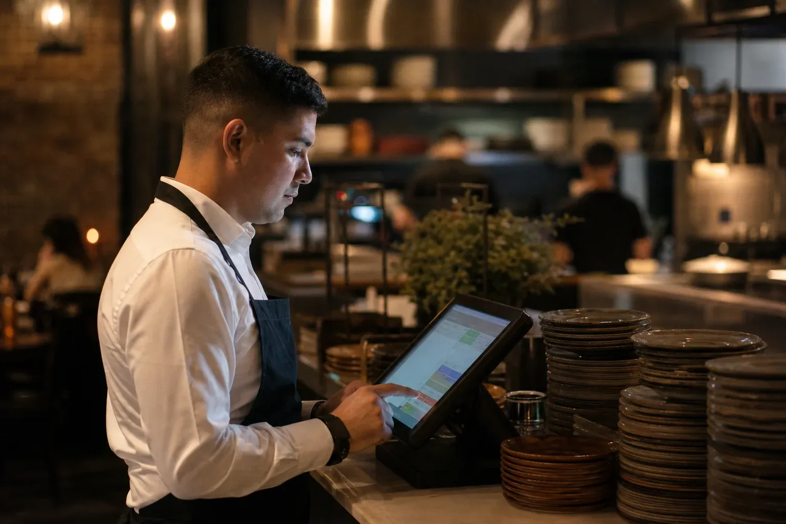 Restaurant POS dashboard